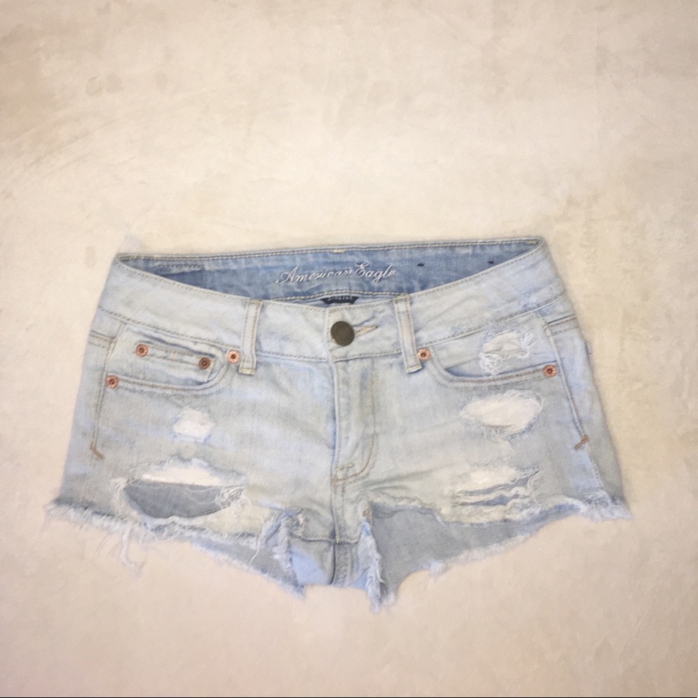 American Eagle Distressed Jean Shorts